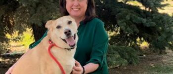 Executive Director, Leanne and her dog Hope.
