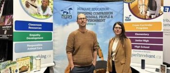 Alberta SPCA Humane Education staff at an event.