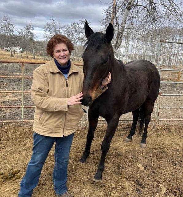 Nancy, the new director of animal protection services, and her horse Missy.